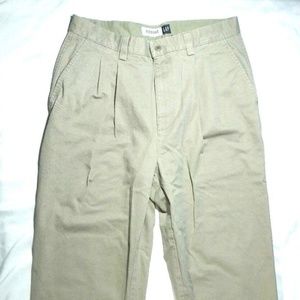 Gap Men's Size 34x34 Pants Khaki Pleated Front